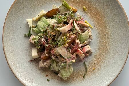 Салат с курицей су-вид