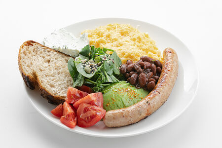 Nf завтрак с колбаской из курицы