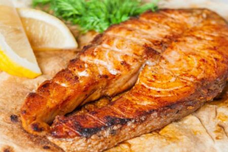 Сёмга (филе) на углях