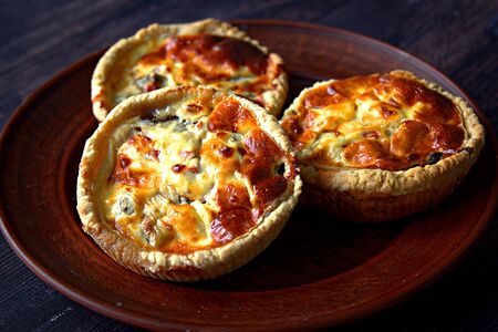 Киш с курицей и грибами