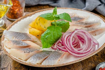 Сельдь с картофелем