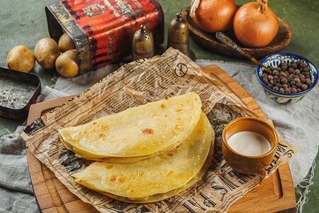 Кыстыбый с картофелем