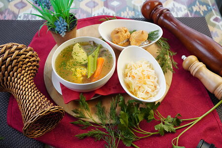 Суп с говяжьей грудинкой