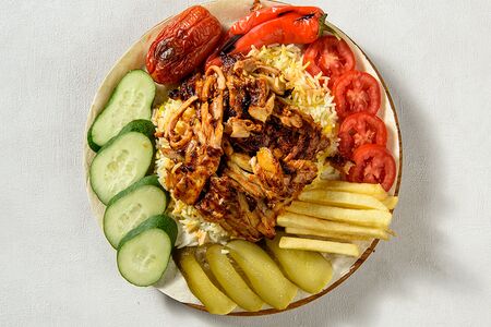 Донер открытый с курицей