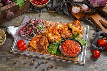 Шашлык из куриного бедра