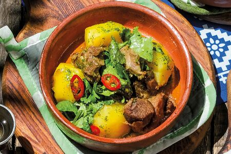 Тушеная баранина с картофелем