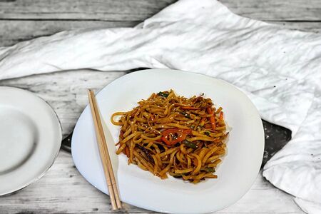 Удон с соусом терияки