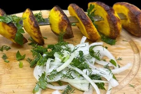 Картофель на мангале