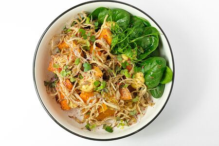 Батат с грибами