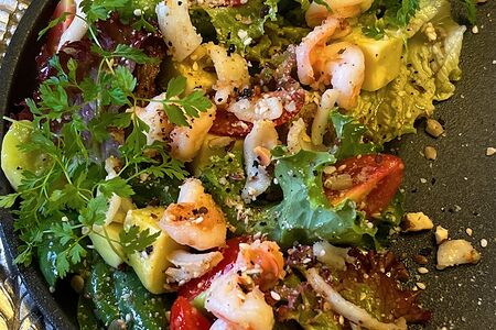 Салат с морепродуктами