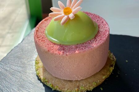 Клубнично - мятный мусс