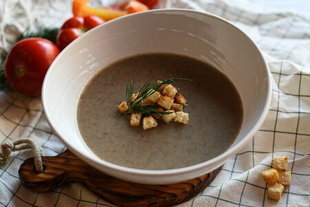 Крем-суп грибной