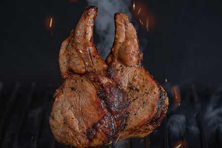 Шашлык из cвинoй корейки Чалагач