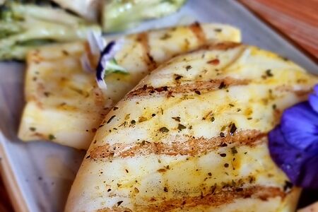 Филе кальмара на гриле