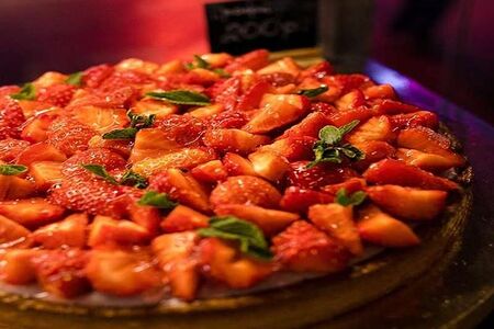 Чизкейк с клубникой