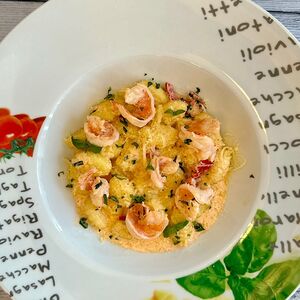 Ньокки с креветкой