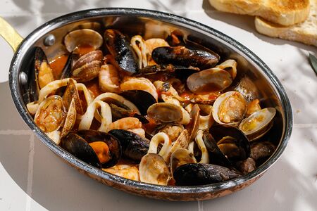 Соте из морепродуктов