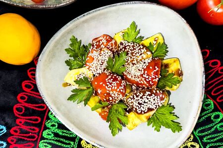 Салат с баклажаном