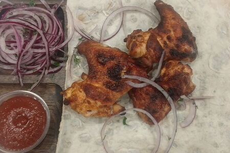 Шашлык из курицы (крыло)