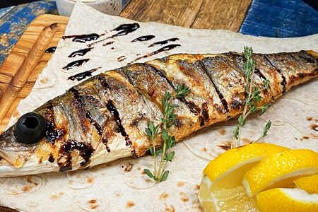 Сибас на гриле