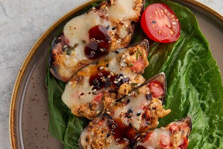 Запеченные мидии