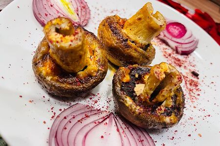 Грибы на мангале