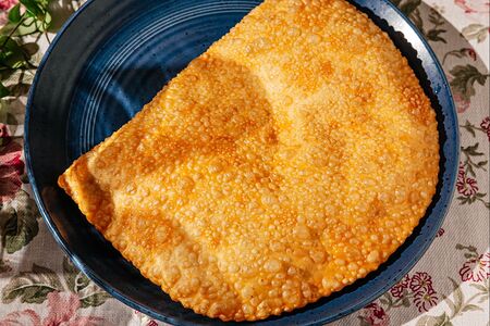 Чебурек с сыром и зеленью
