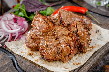 Шашлык из телячьей мякоти