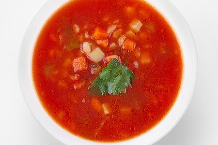 Рассольник на костном бульоне