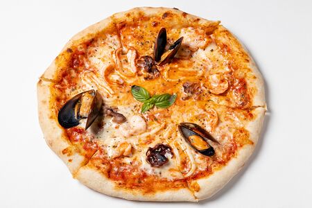 Пицца с морепродуктами