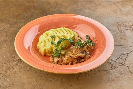 Бефстроганов с грибами