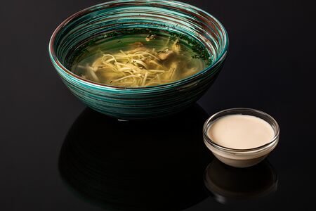 Суп-лапша домашняя с катыком