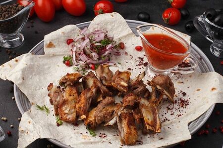 Шашлык из бараньих семечек