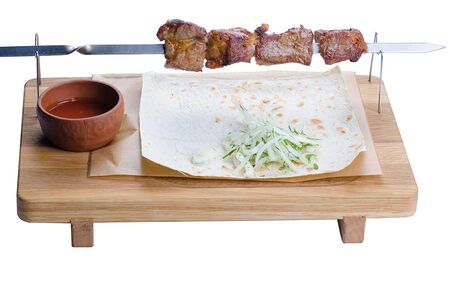 Шашлык мякоти баранины