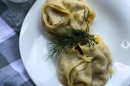 Манты с говядиной