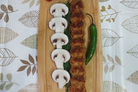 Люля-кебаб из курицы с грибами
