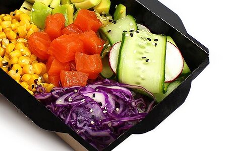 Поке с лососем