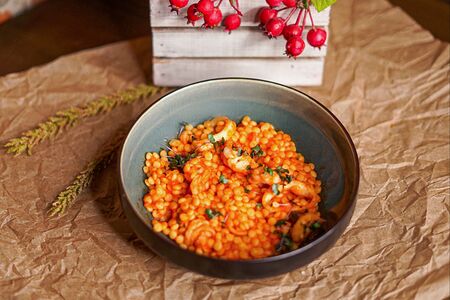 Птитим с морепродуктами