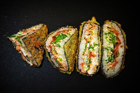 Сэндвич с лососем темпура