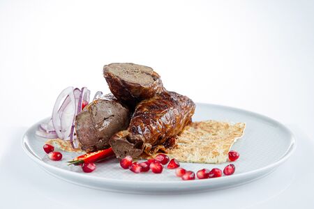 Печень в сетке баранья