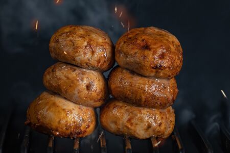 Шампиньоны на мангале