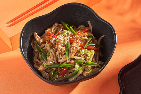 Вок Удон с курицей терияки