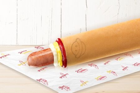 Французский хот-дог с сосиской чикен-гриль