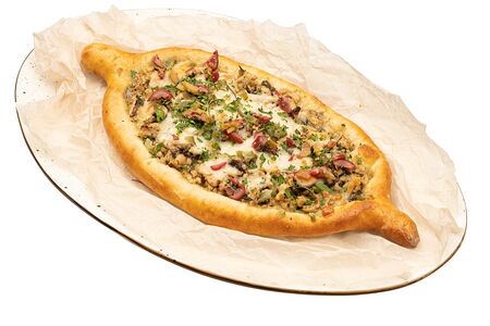 Пиде с курицей и грибами