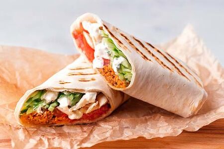 Шаверма с морковью по-корейски