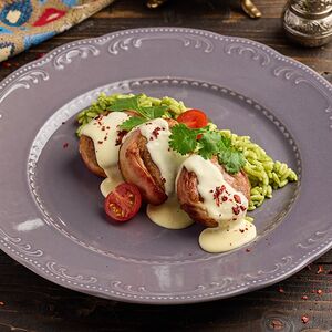 Медальоны из свинины с орзо