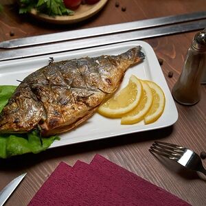 Дорадо на мангале