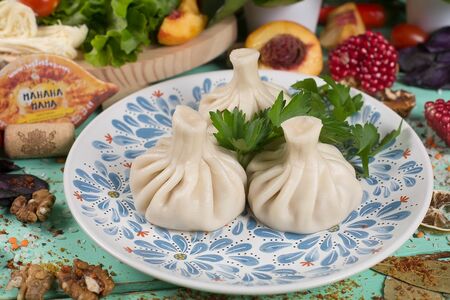 Хинкали с грибами