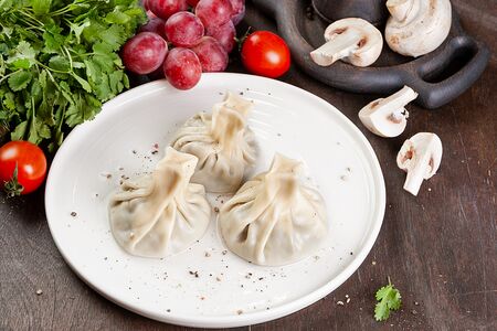 Хинкали с грибами