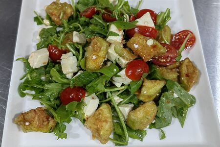 Салат из жареных баклажанов